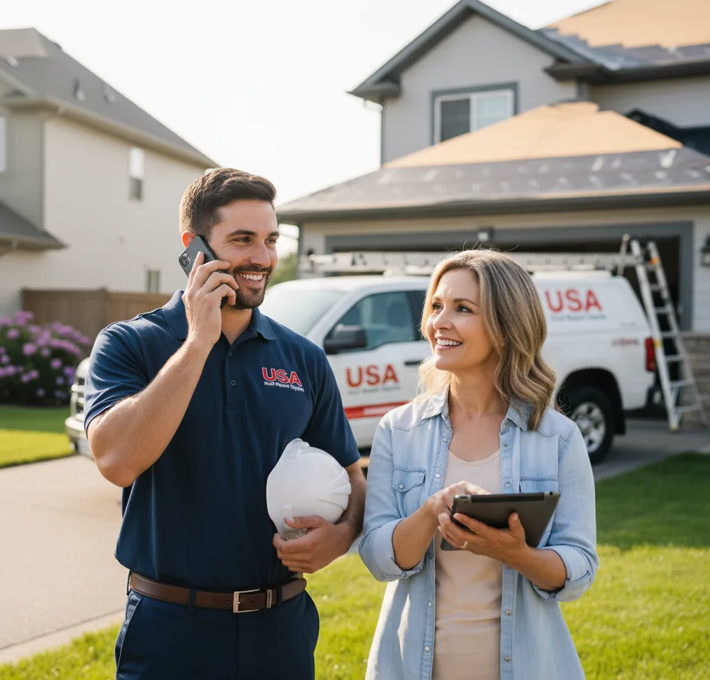 USA Roof Repair Experts customer support in Verbena